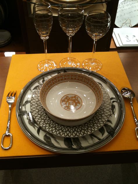 very expensive dining set hermes.